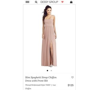 Never-worn bridesmaid dress from Dessy Group